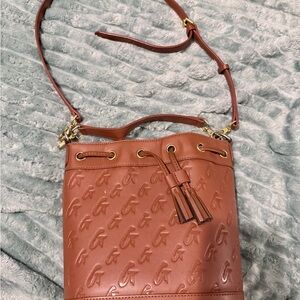 Elegant Tan Embossed Shoulder Bag